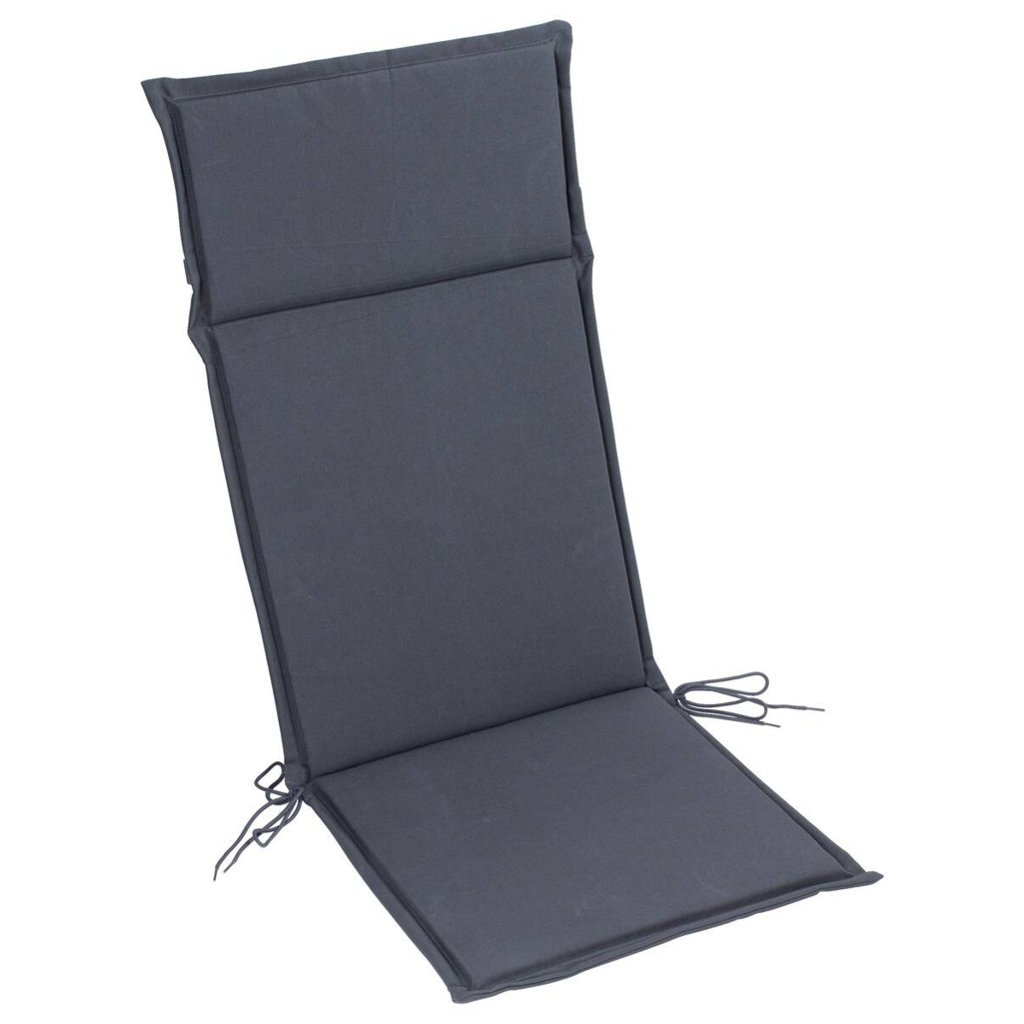 Auflage anthrazit Polyester B/H/L: ca. 47x4,5x121 cm