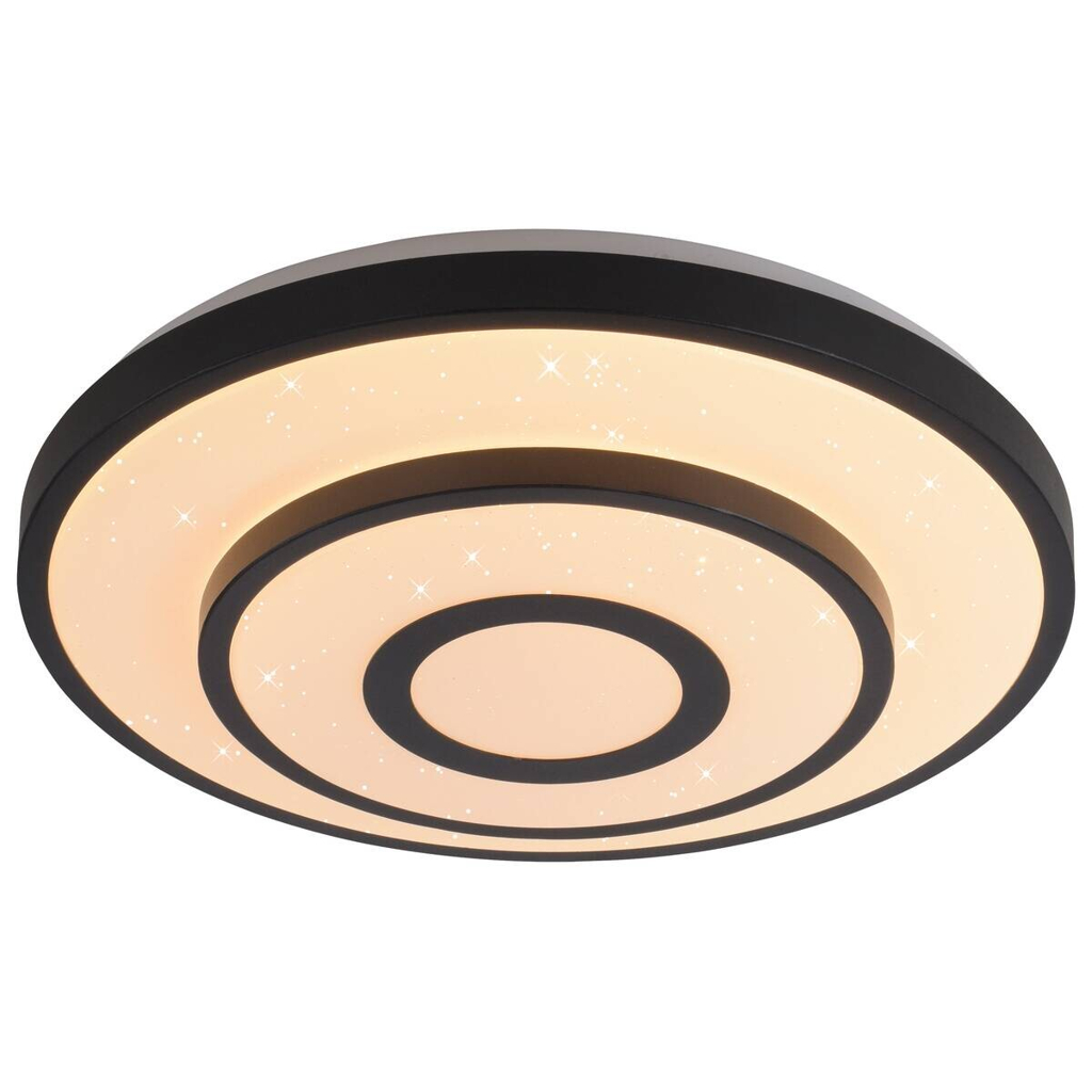 Just Light LED-Deckenleuchte Turanus schwarz H/D: ca. 8,5x37,5 cm