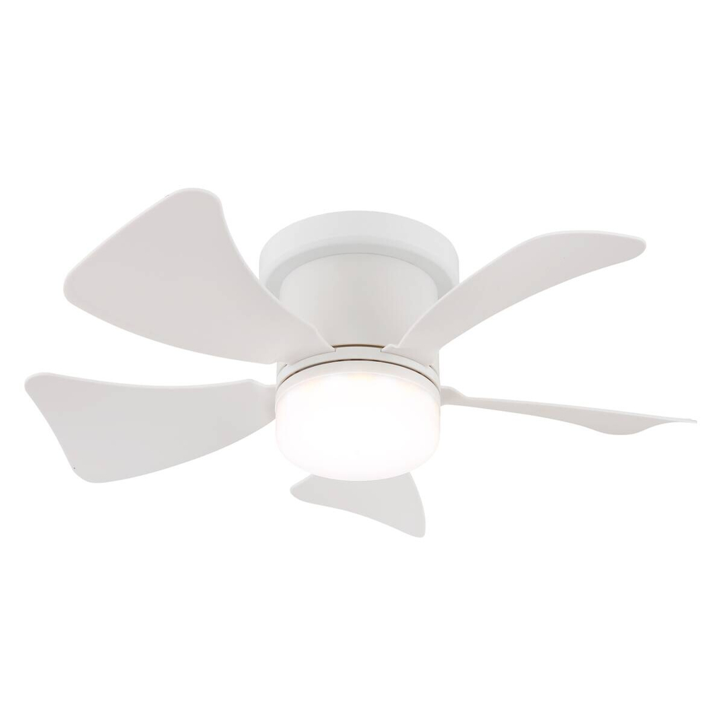 GLOBO LED-Deckenventilator Opal weiß H/D: ca. 13x40,6 cm max. 10 W