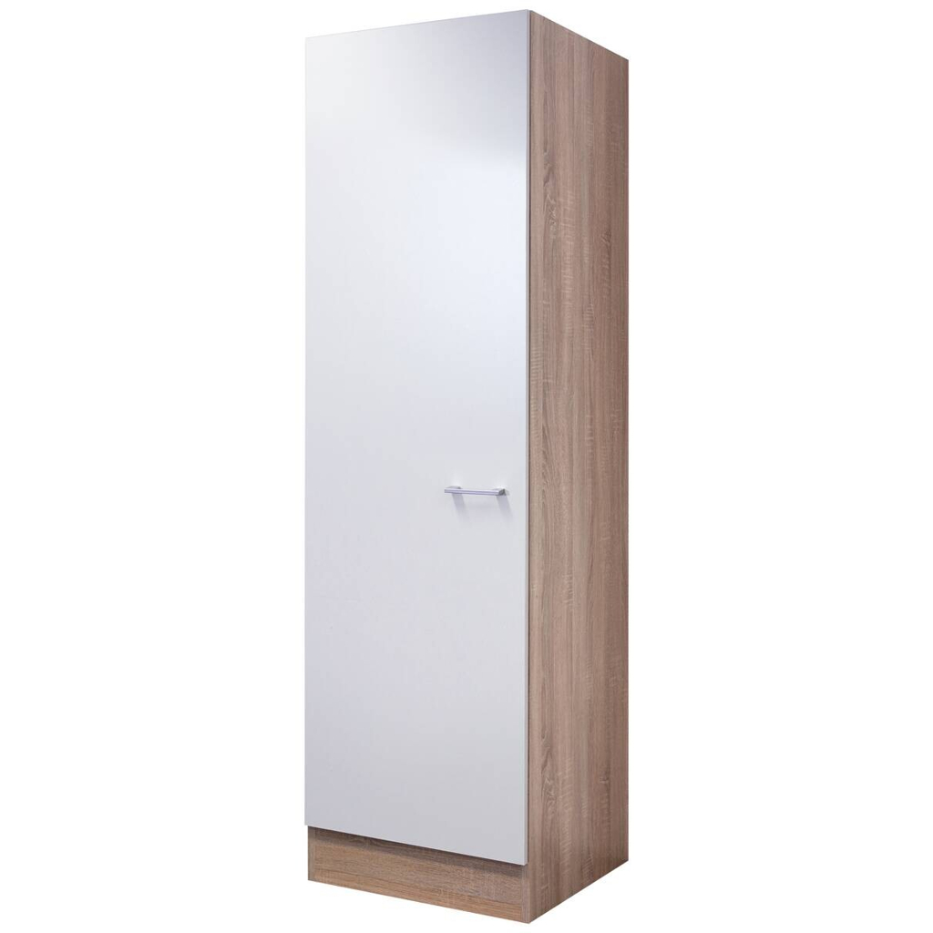 Seitenschrank Samoa weiß Eiche Nachbildung B/H/T: ca. 50x200x57 cm