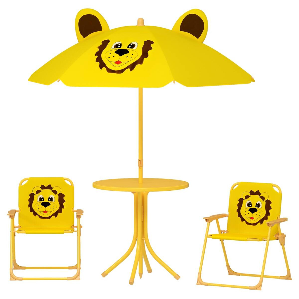 AIYAPLAY Garten-Kindersitzgruppe gelb Polyester B/H/L: ca. 49,5x50x49,5 cm