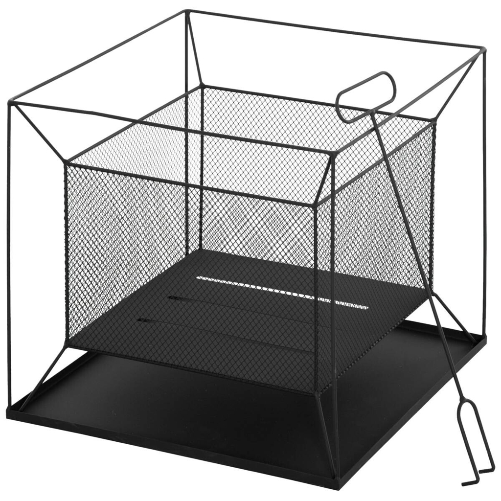 Feuerschale schwarz Metall B/H/L: ca. 45x43x45 cm