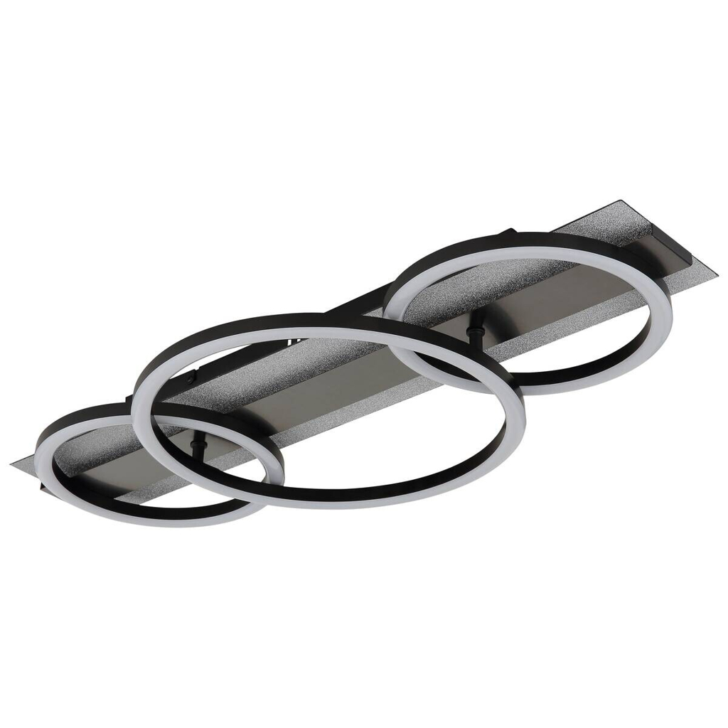 GLOBO Deckenventilator schwarz Edelstahl Kunststoff Metall B/H/L: ca. 10,5x67x31,5 cm