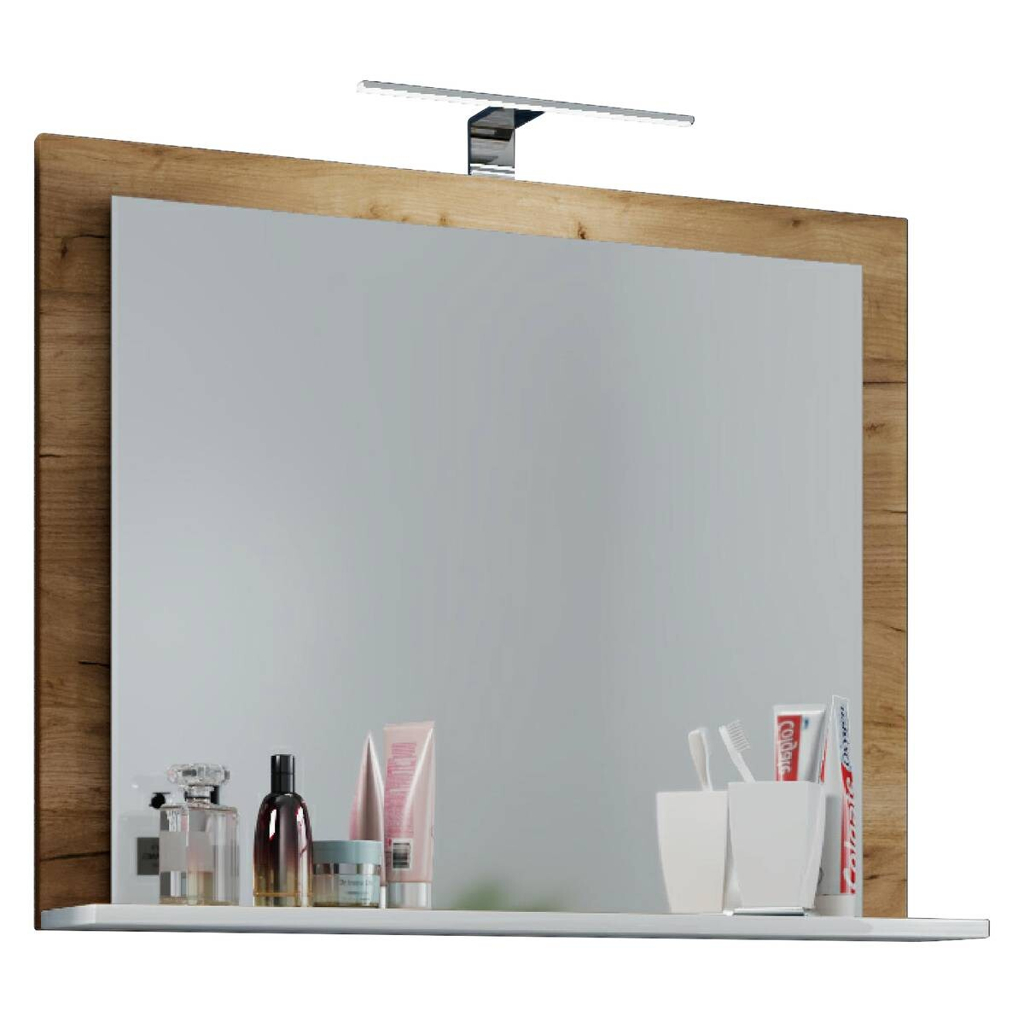 VCM Möbel Wandspiegel Lendas Eiche Honig B/H/T: ca. 60x65x17 cm