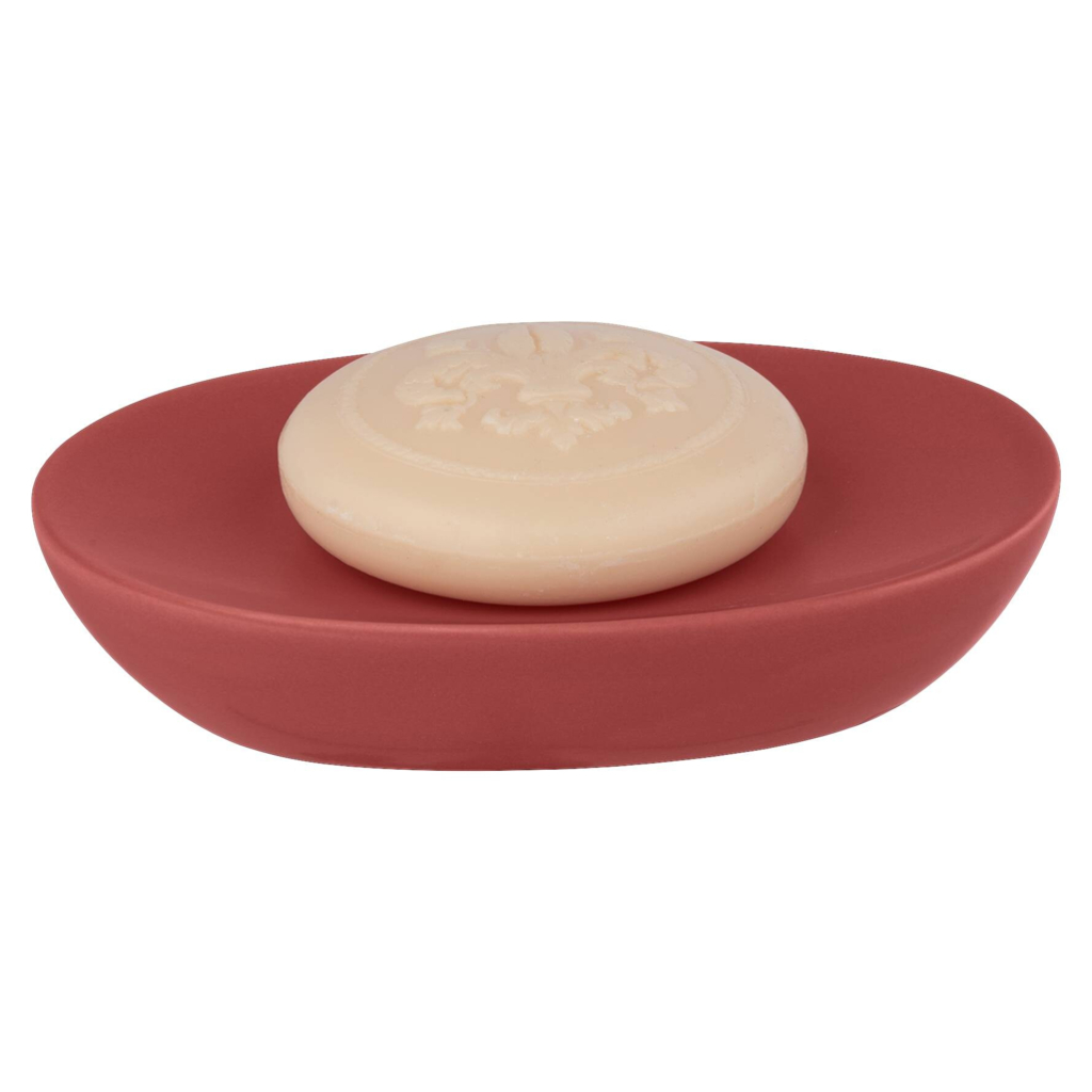 Allstar Seifenablage Olinda rot Keramik B/H/T: ca. 12x3x8,5 cm