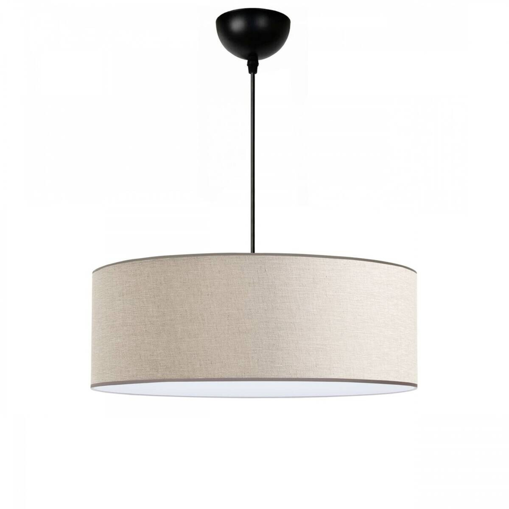 Opviq Pendelleuchte creme Stoff B/H/T/L/D: ca. 52x70x52x52x52 cm E27 1 Brennstellen