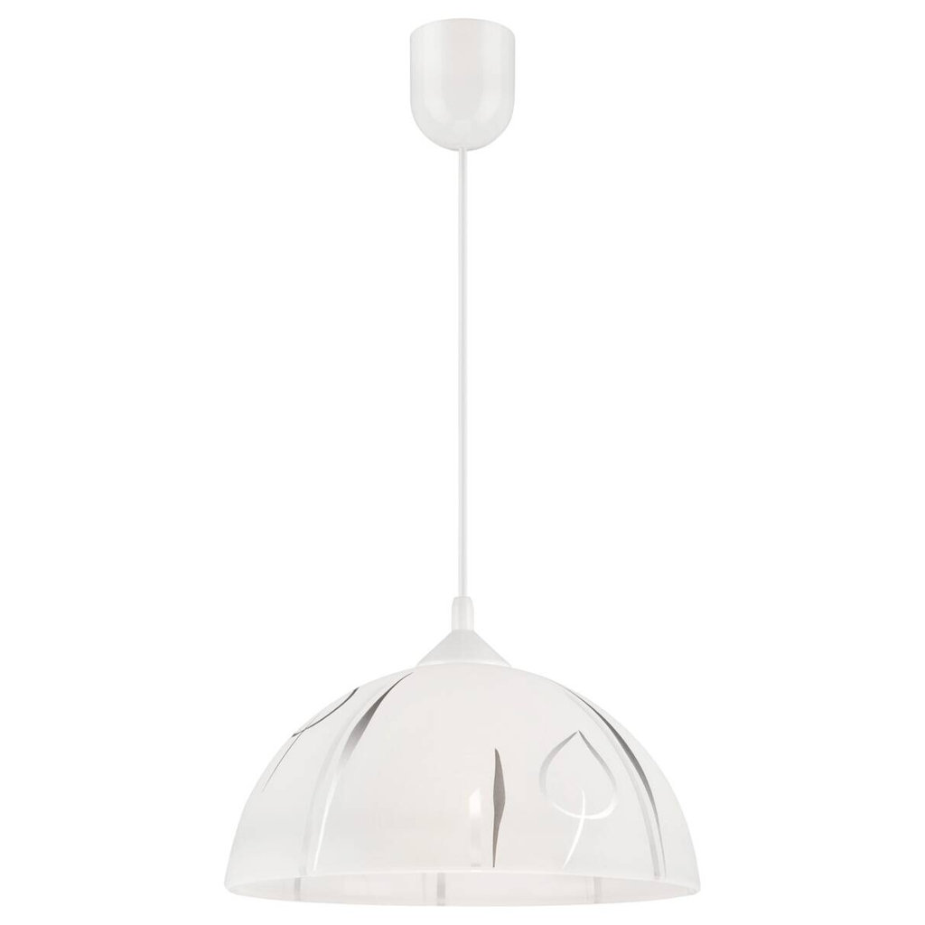 Lamkur Pendelleuchte MARCY 28057 silber Glas H/L: ca. 70x30 cm E27 1 Brennstellen