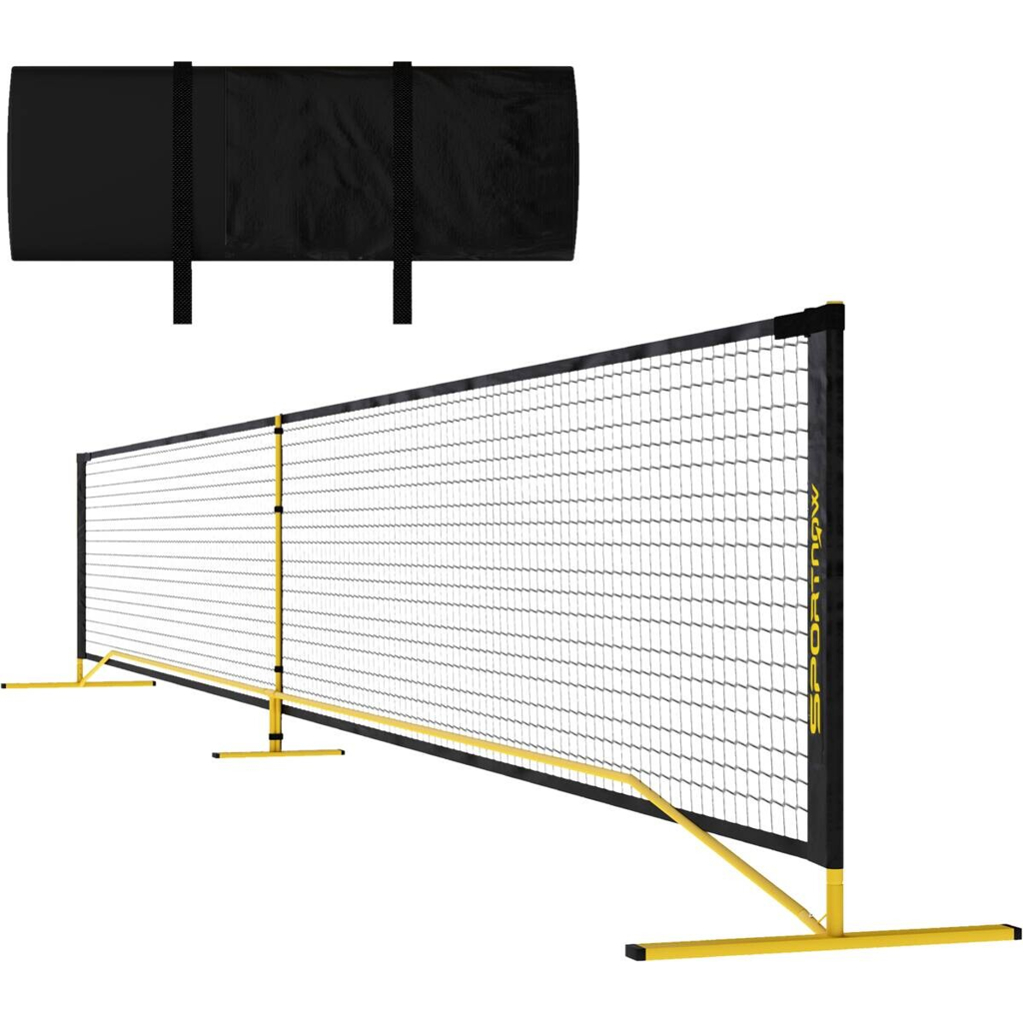 SPORTNOW Pickleball-Netz gelb B/H/L: ca. 60x92x670 cm