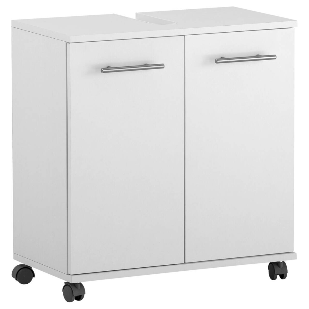 Waschbeckenunterschrank Emmi weiß matt B/H/T: ca. 59,8x63,4x32,6 cm
