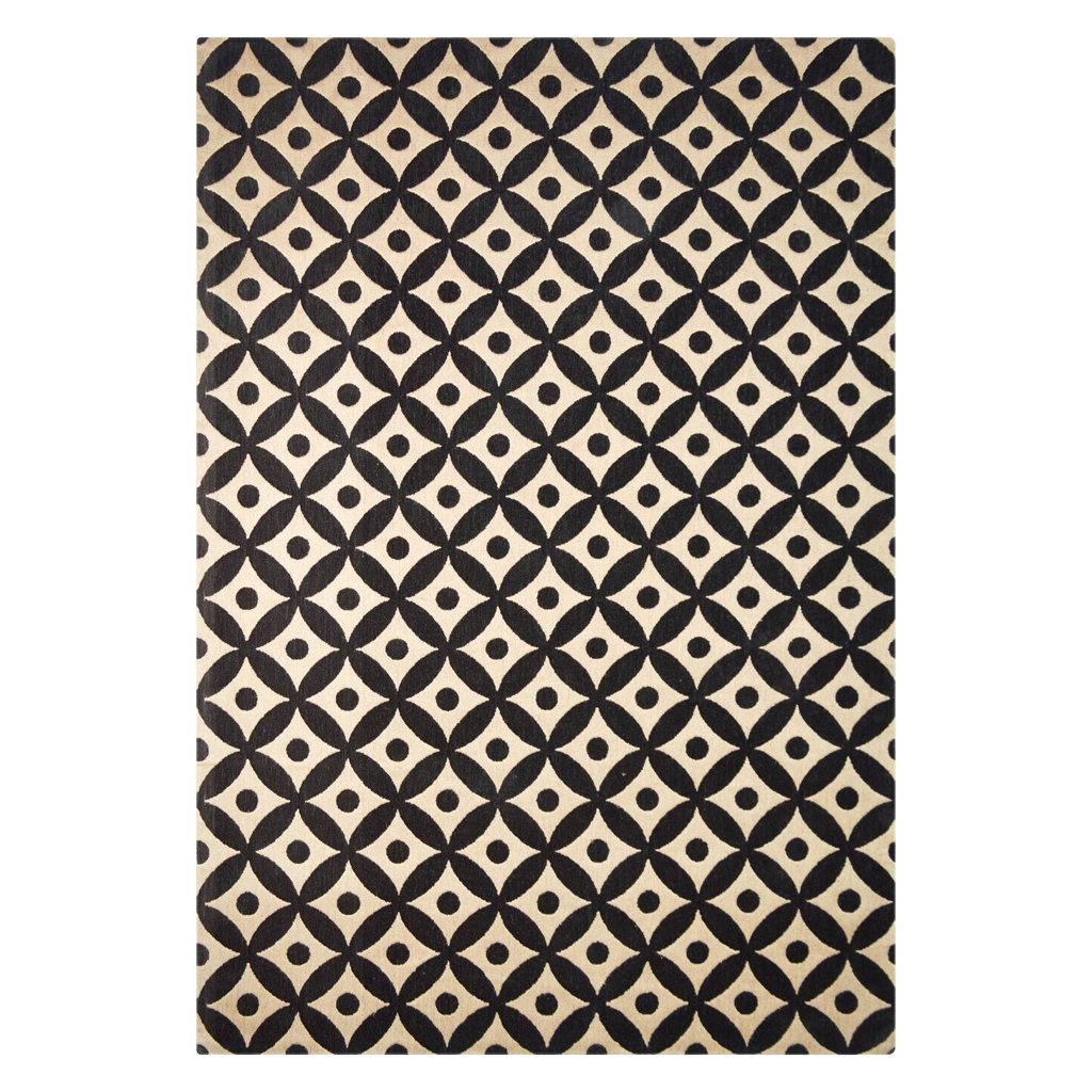 Kayoom Kurzflorteppich Scandy 210 schwarz B/L: ca. 200x290 cm
