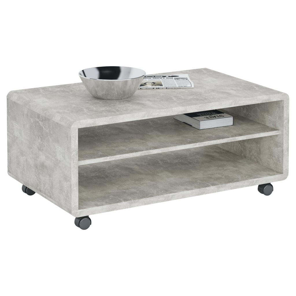 Couchtisch Martigny Beton Optik B/H/T: ca. 100x43x59 cm