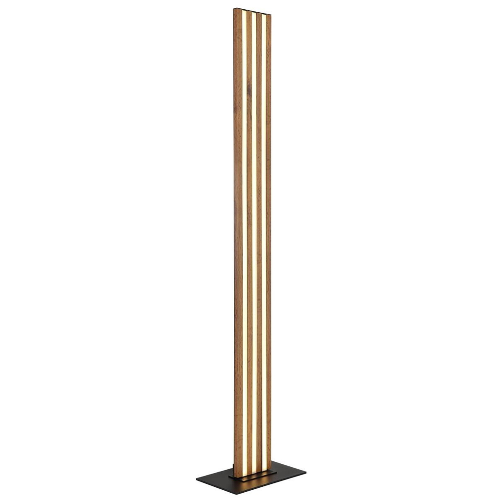 GLOBO Stehlampe Opal schwarz Metall Kunststoff B/H/T: ca. 18x140x30 cm 1 Brennstellen