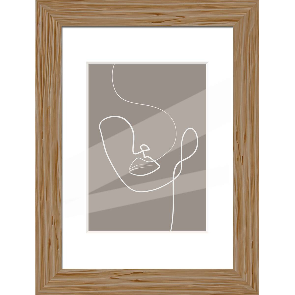 Bilderrahmen natur Holz B/L: ca. 21x29,7 cm