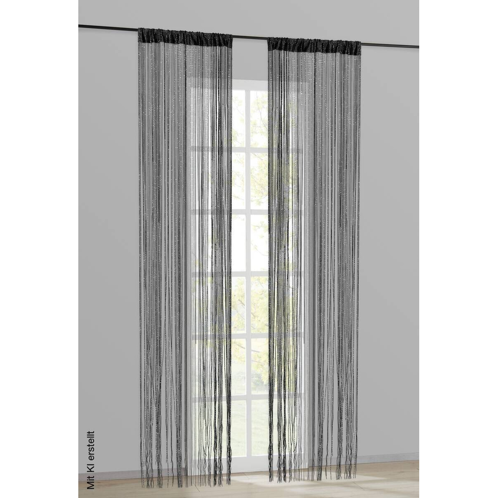 ACUS design collection Fadenvorhang Lurex silber B/L: ca. 90x245 cm