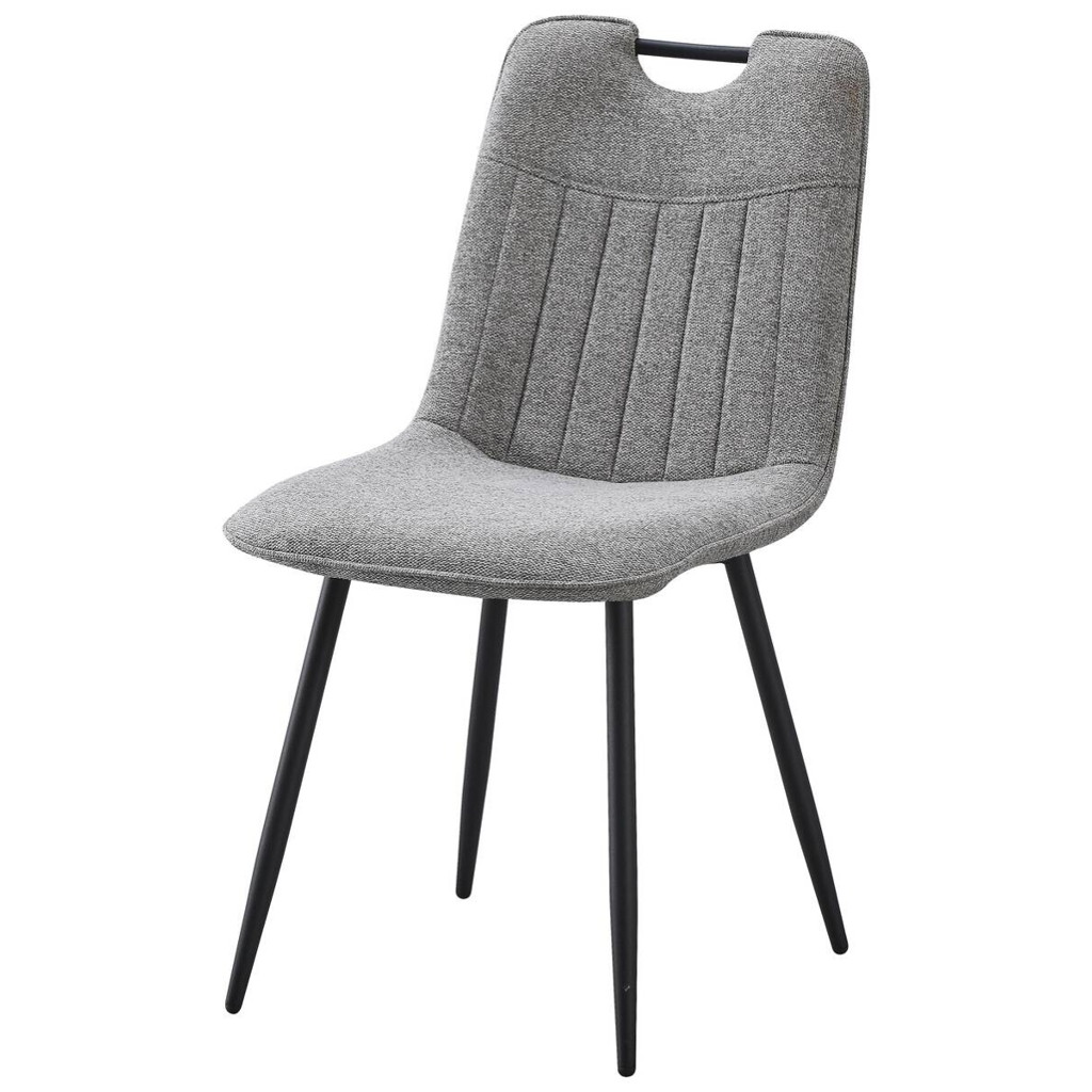 Stuhl Sana grau Webstoff B/H/T: ca. 45x87x59 cm