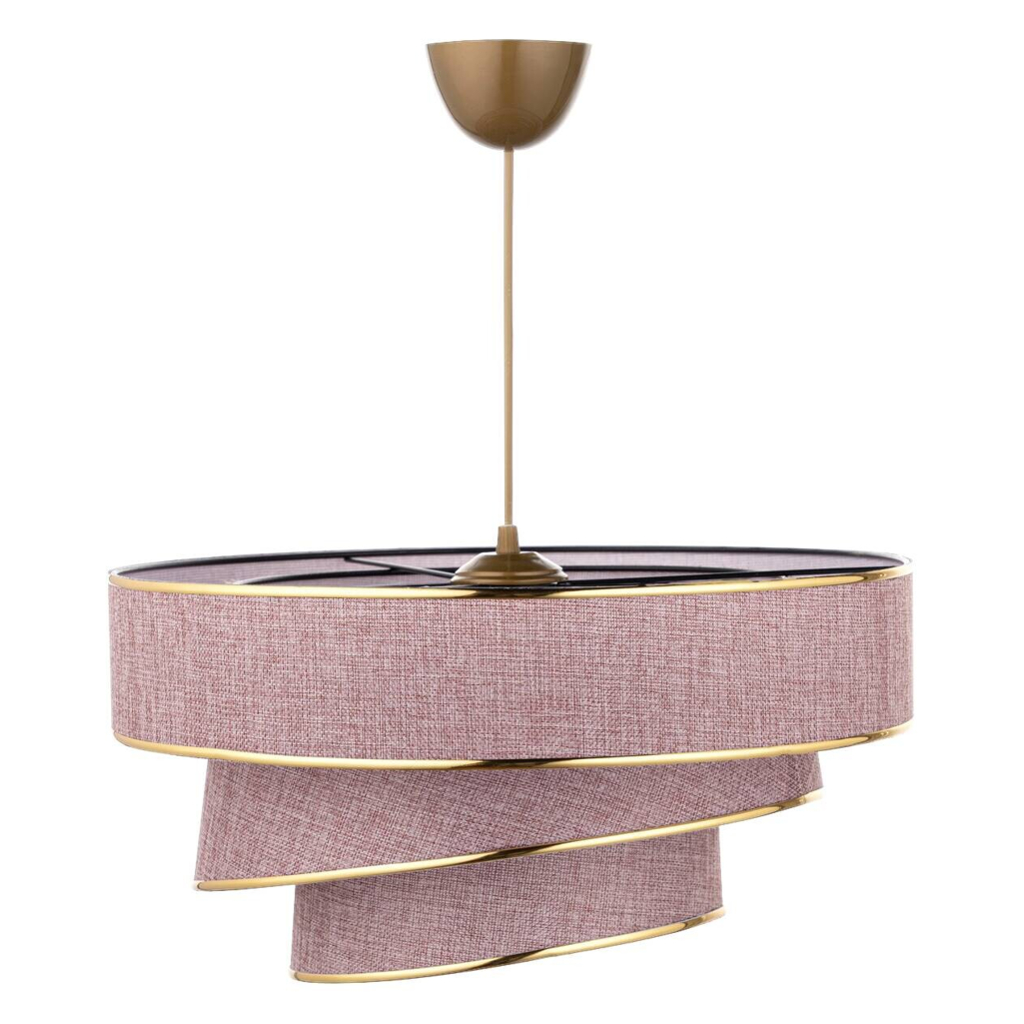 Opviq Pendelleuchte Couper gold B/H/T/L/D: ca. 40x72x40x40x40 cm E27 1 Brennstellen
