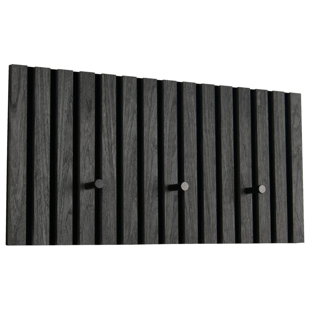 Wandgarderobe Grace schwarz B/H/T: ca. 60x30x7 cm