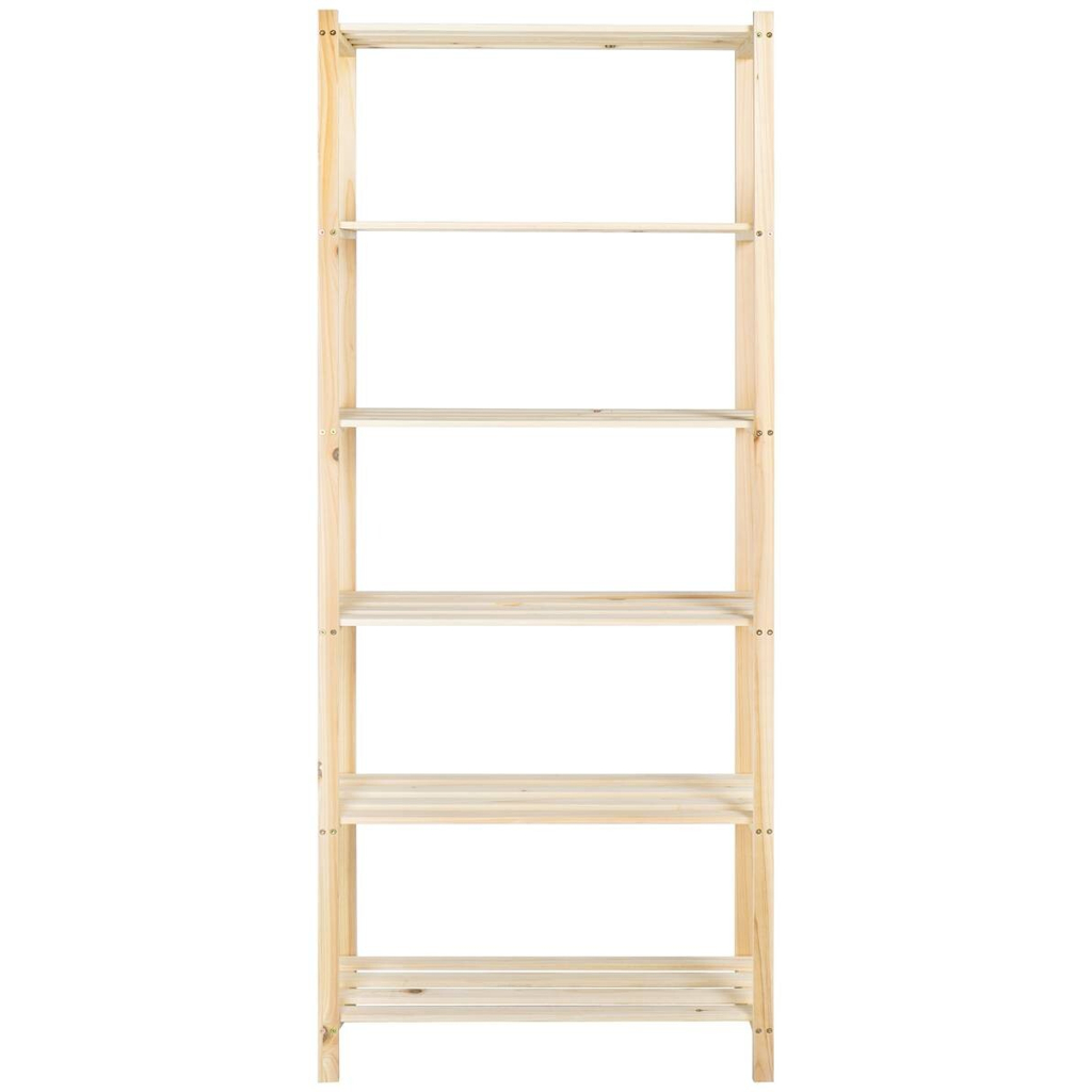 Holzregal natur Holz B/H/T: ca. 75x185x30 cm