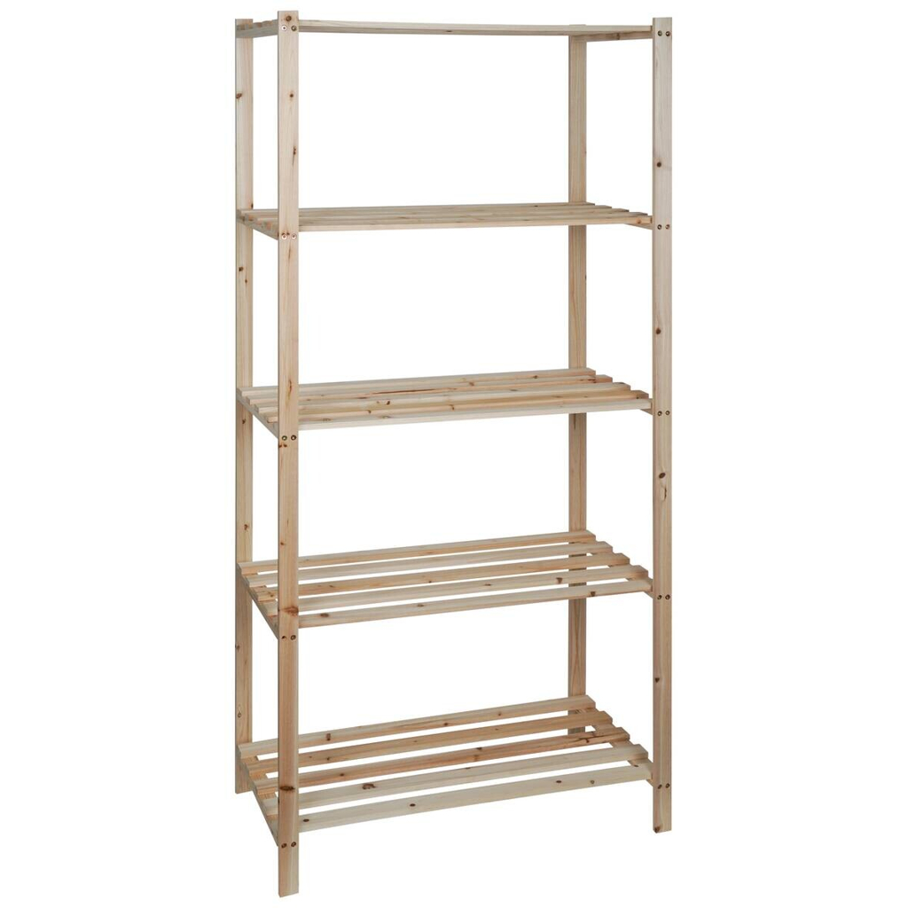 Holzregal natur B/H/L: ca. 40x170x75 cm