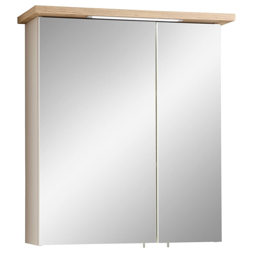 Spiegelschrank Quickset 966 Rivera Eiche Nachbildung creme B/H/T: ca. 60x72x20 cm