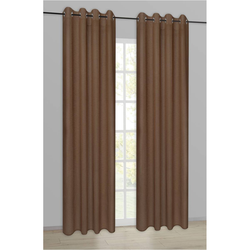 happy home Ösenvorhang Freiburg Mocha Mousse B/L: ca. 140x235 cm