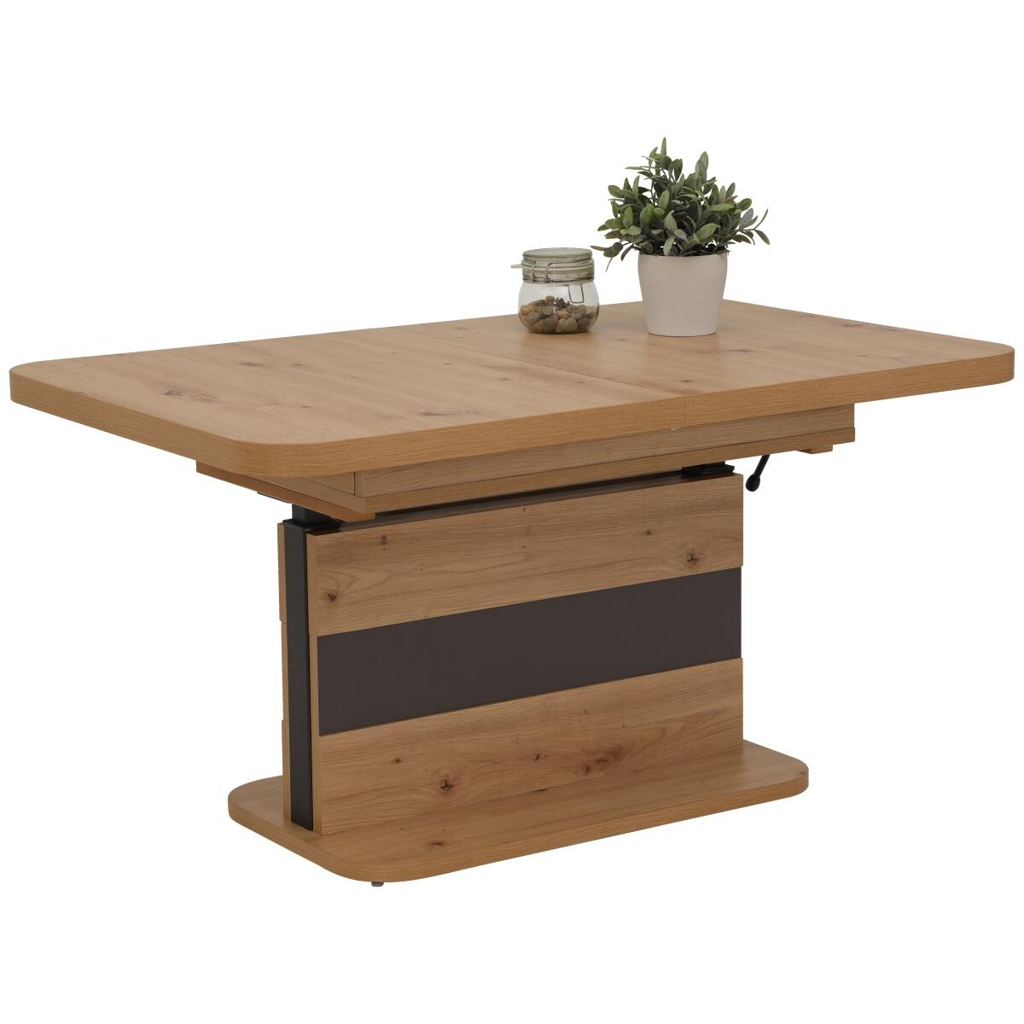 Couchtisch Gustav Eiche Artisan anthrazit Nachbildung B/H/T: ca. 110x58x70 cm
