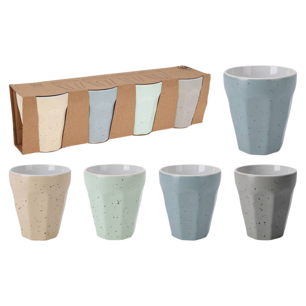 Kaffeebecher multicolor Porzellan