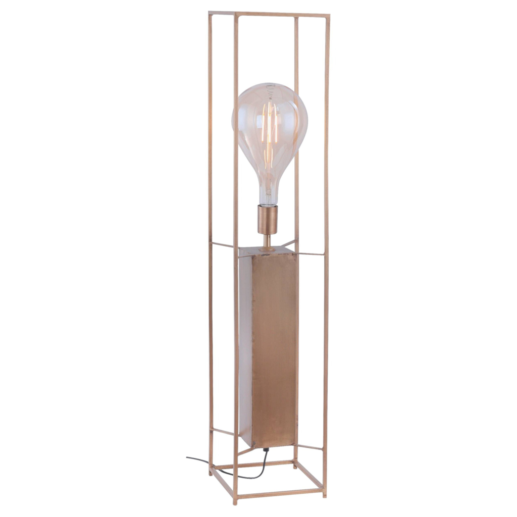 Paul Neuhaus Stehlampe PN766-90 messing Metall B/H/L: ca. 20x99x20 cm E27 1 Brennstellen