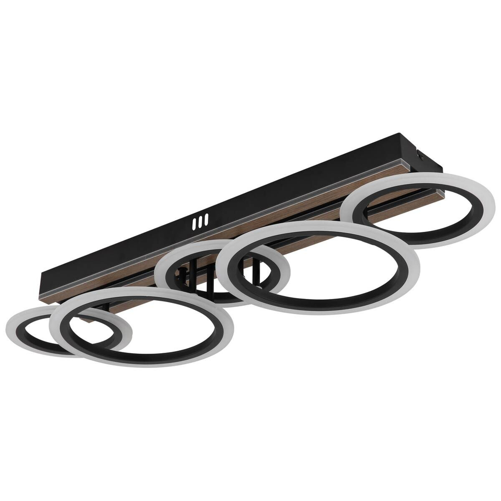 GLOBO Deckenventilator schwarz Metall Kunststoff B/H/L: ca. 30x15x81 cm