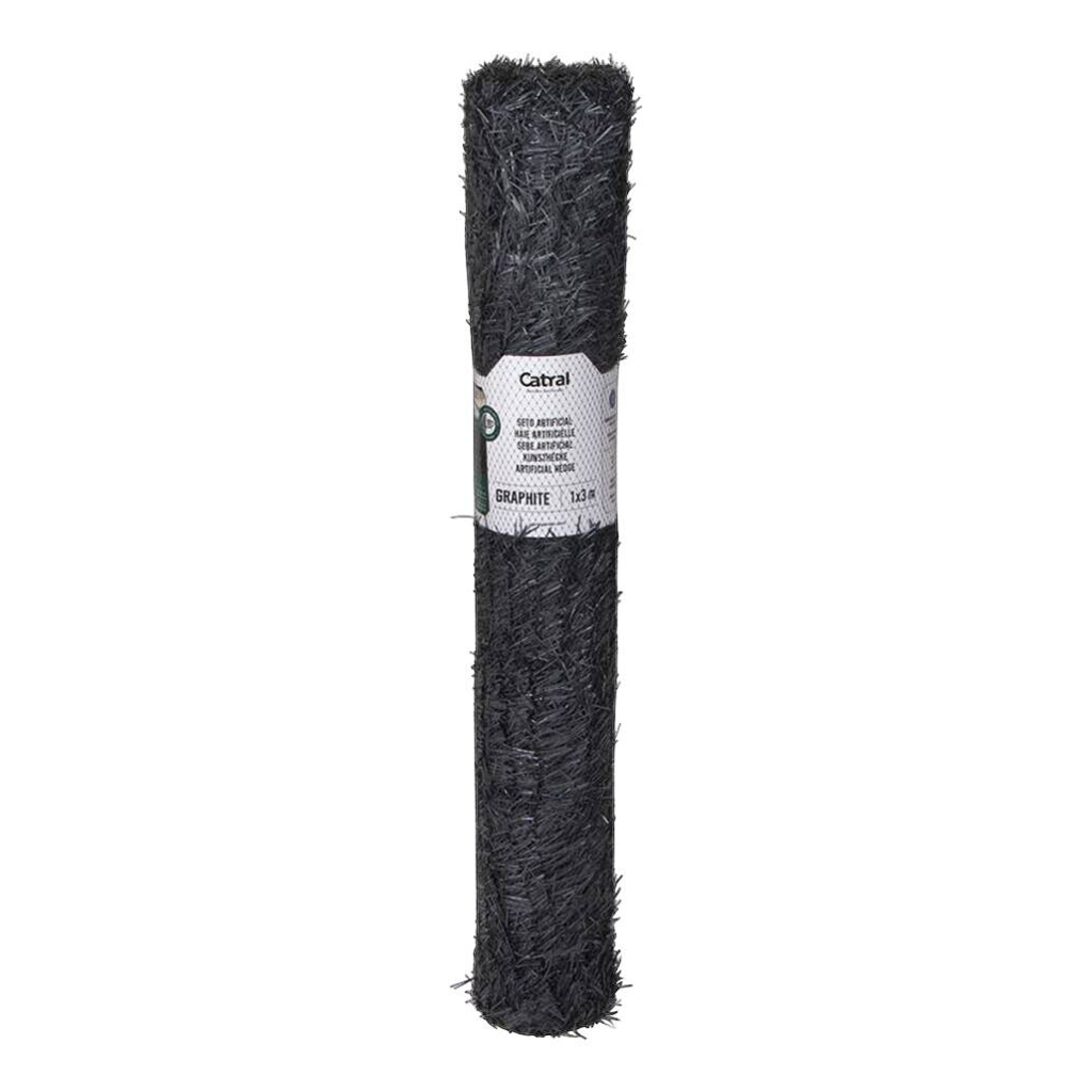 NORTENE Kunsthecke anthrazit PVC B/H/L: ca. 300x15x102 cm