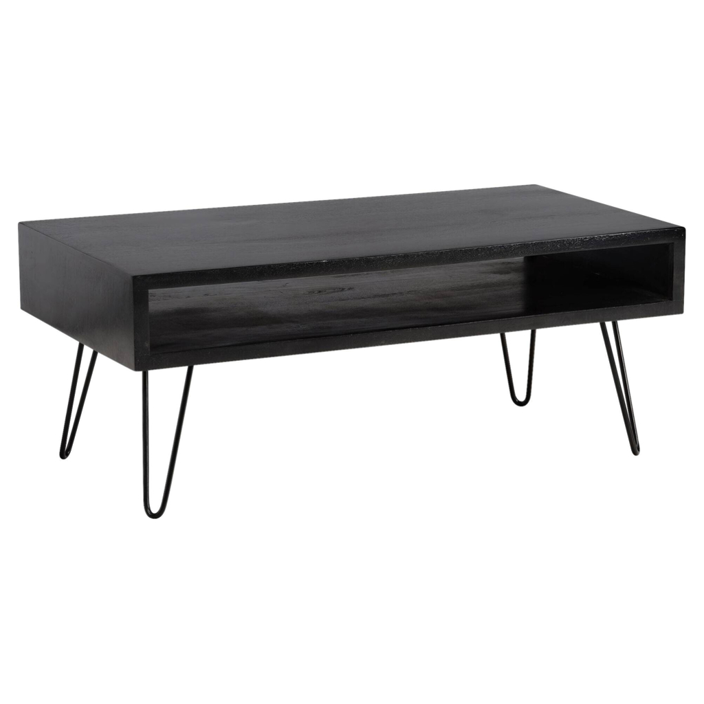 Wohnling Couchtisch schwarz Mango B/H/T: ca. 100x40x50 cm