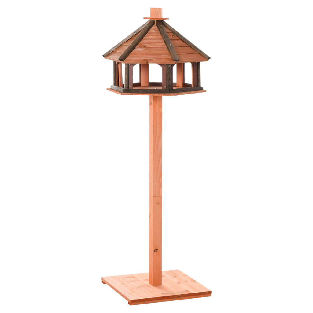 PawHut Vogelhaus natur Holz B/H/L: ca. 52x130x52 cm