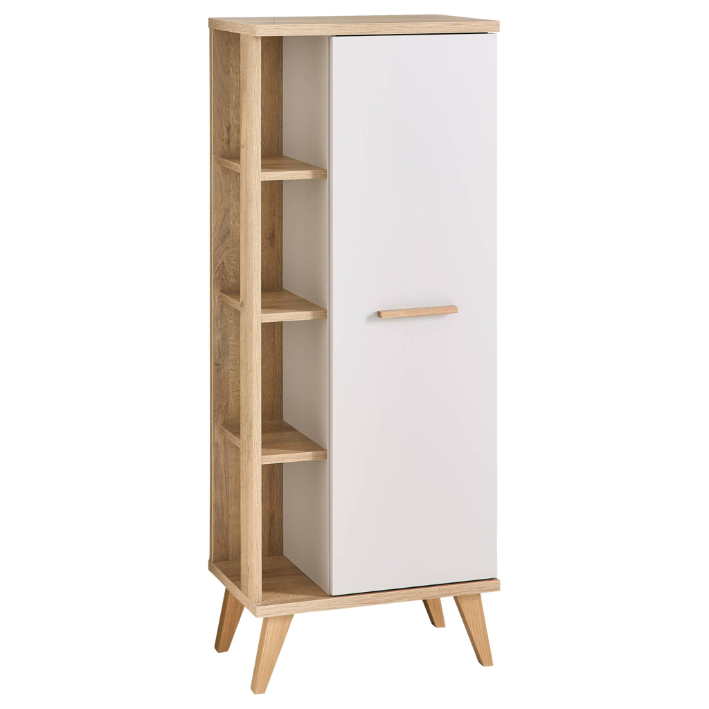 Midischrank Quickset 966 Rivera Eiche Nachbildung creme B/H/T: ca. 51x128x33 cm