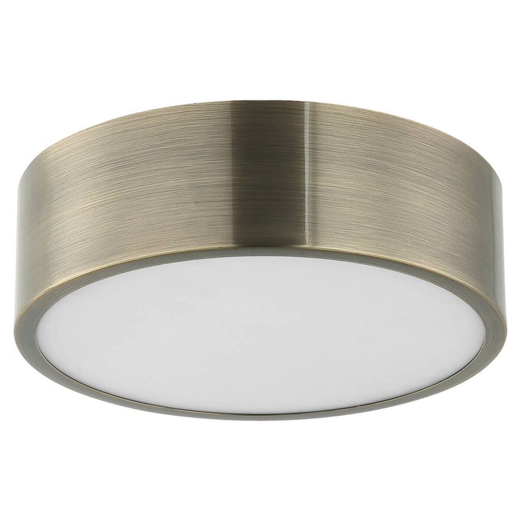 Lamkur Deckenleuchte platin Stahl B/H/L: ca. 27x8x27 cm E27 1 Brennstellen
