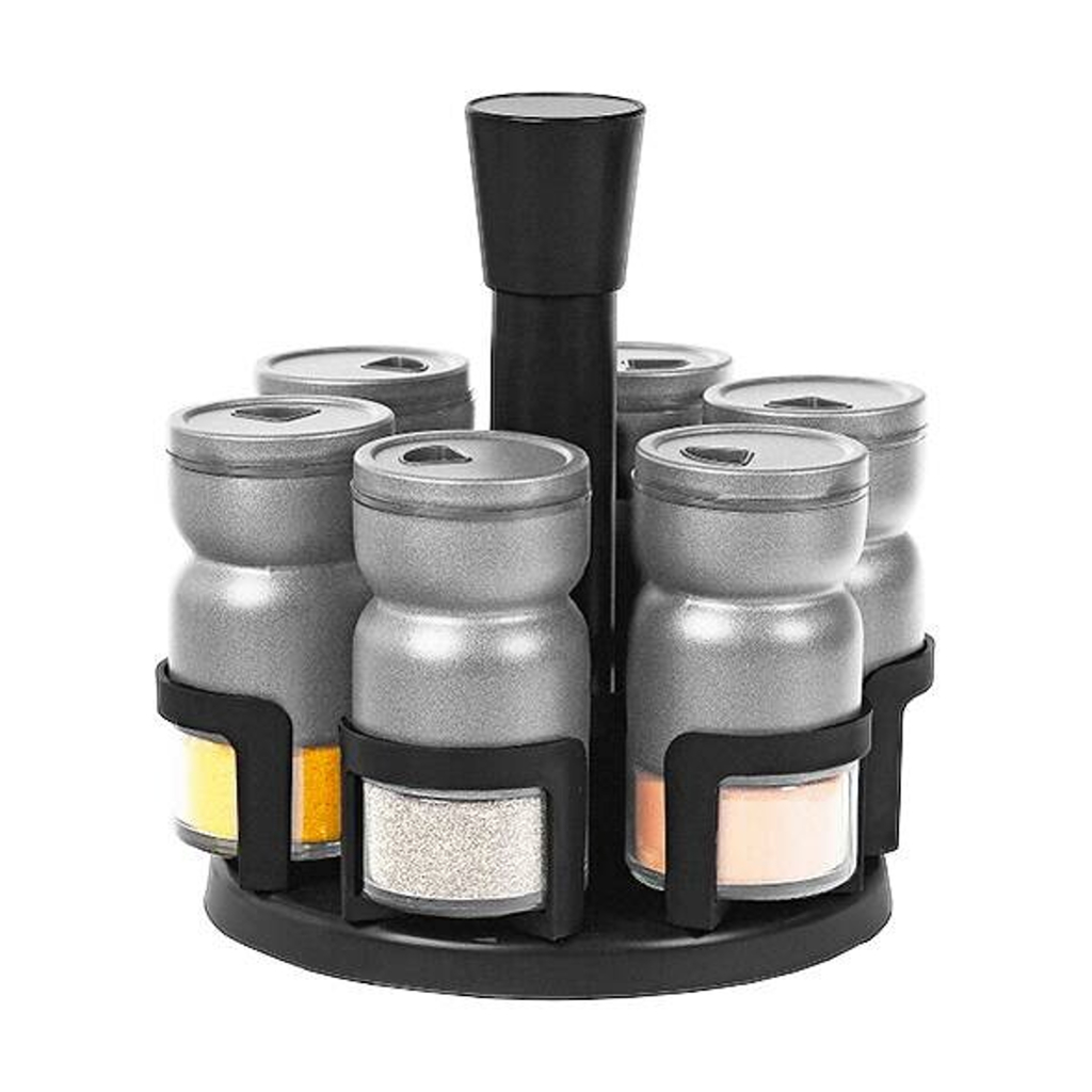 SCHÄFER Gewürzstreuerset grau Glas