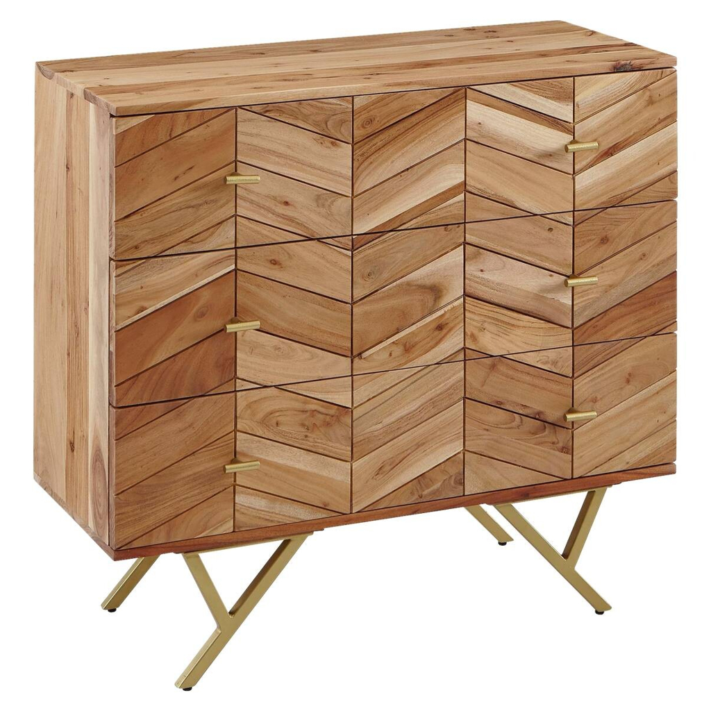 Sideboard natur gold B/H/T: ca. 90x86,5x40 cm