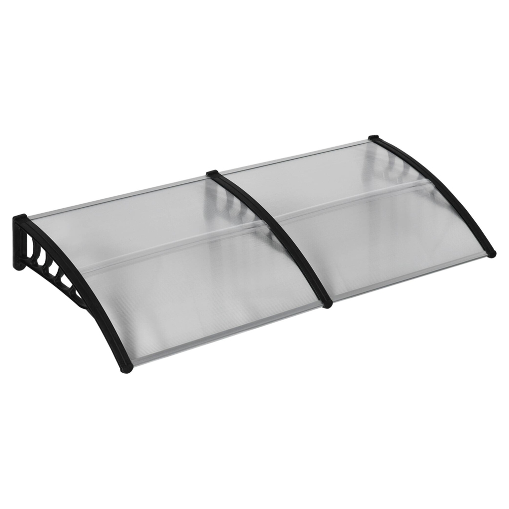 Outsunny Pultvordach transparent B/H/L: ca. 96x27x200 cm