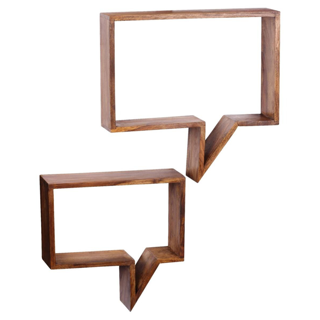 Wandregal natur B/H/T: ca. 50x49x13 cm