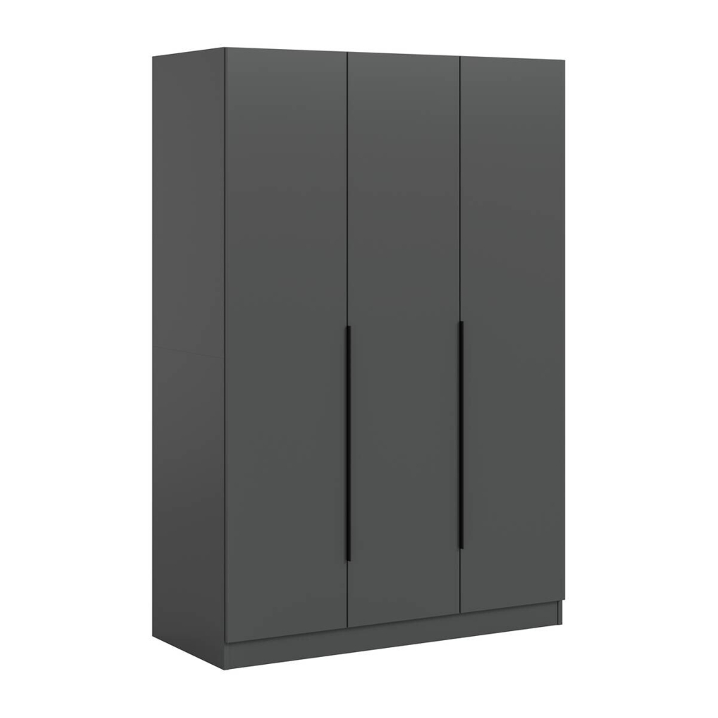 Kleiderschrank KOPENHAGEN anthrazit B/H/T: ca. 120x181x52 cm