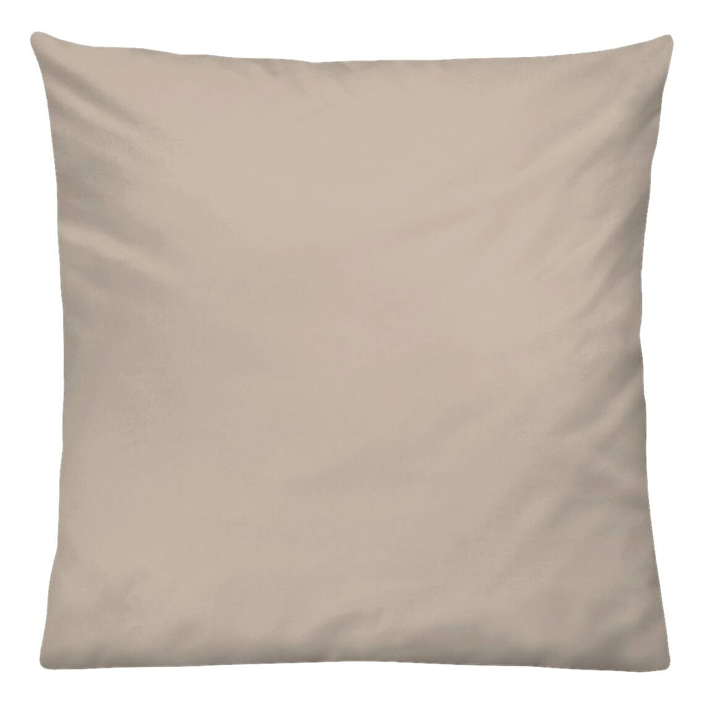 Kissenbezug Jersey taupe Baumwolle B/L: ca. 80x80 cm