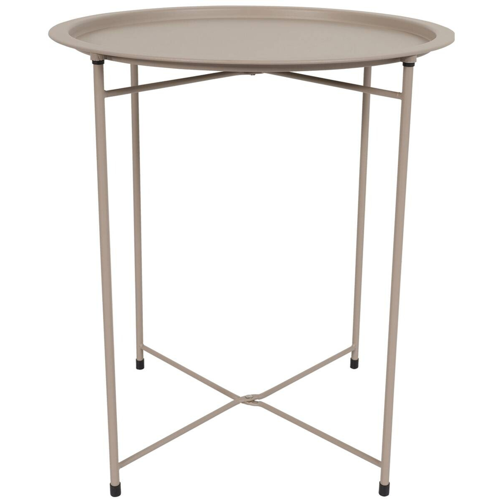 POCOline Beistelltisch grau Metall H/D: ca. 52x46 cm