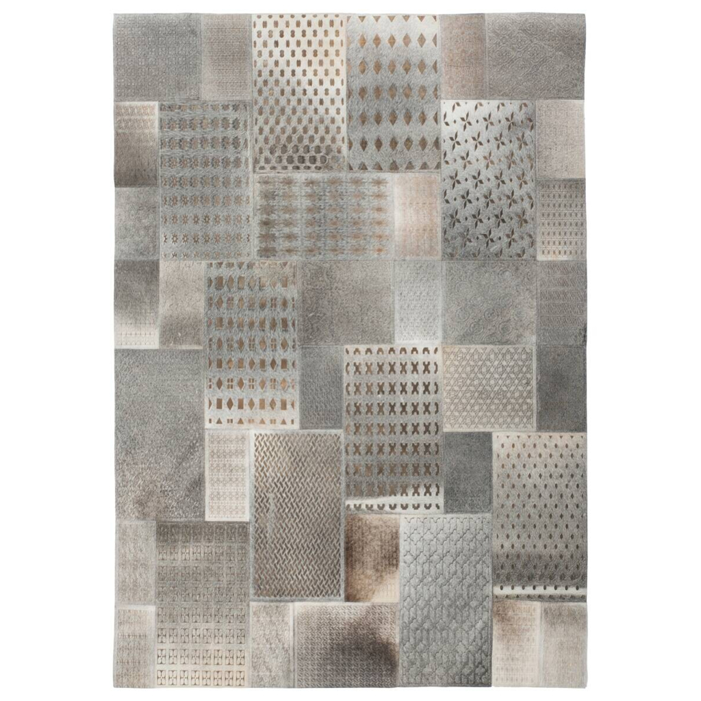 Kayoom Kurzflorteppich Gleam 560 silber B/L: ca. 160x230 cm
