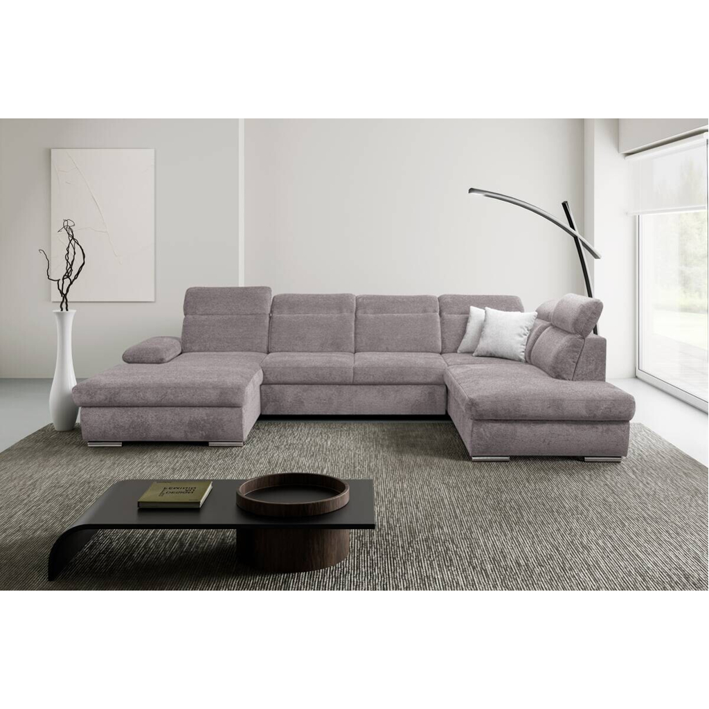 Wohnlandschaft Cordoba braun Webstoff B/H/T: ca. 359x105x232 cm