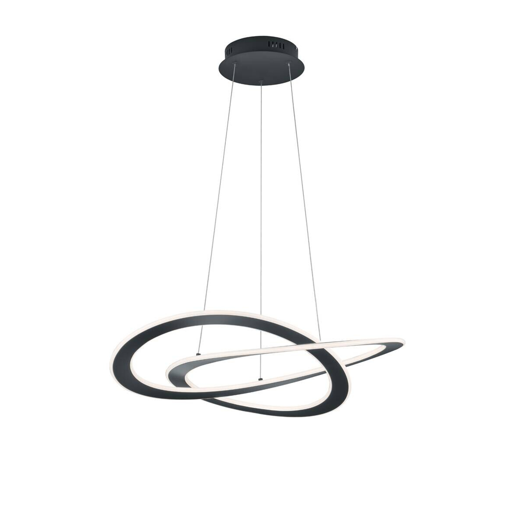 Reality LED-Pendelleuchte anthrazit Metall