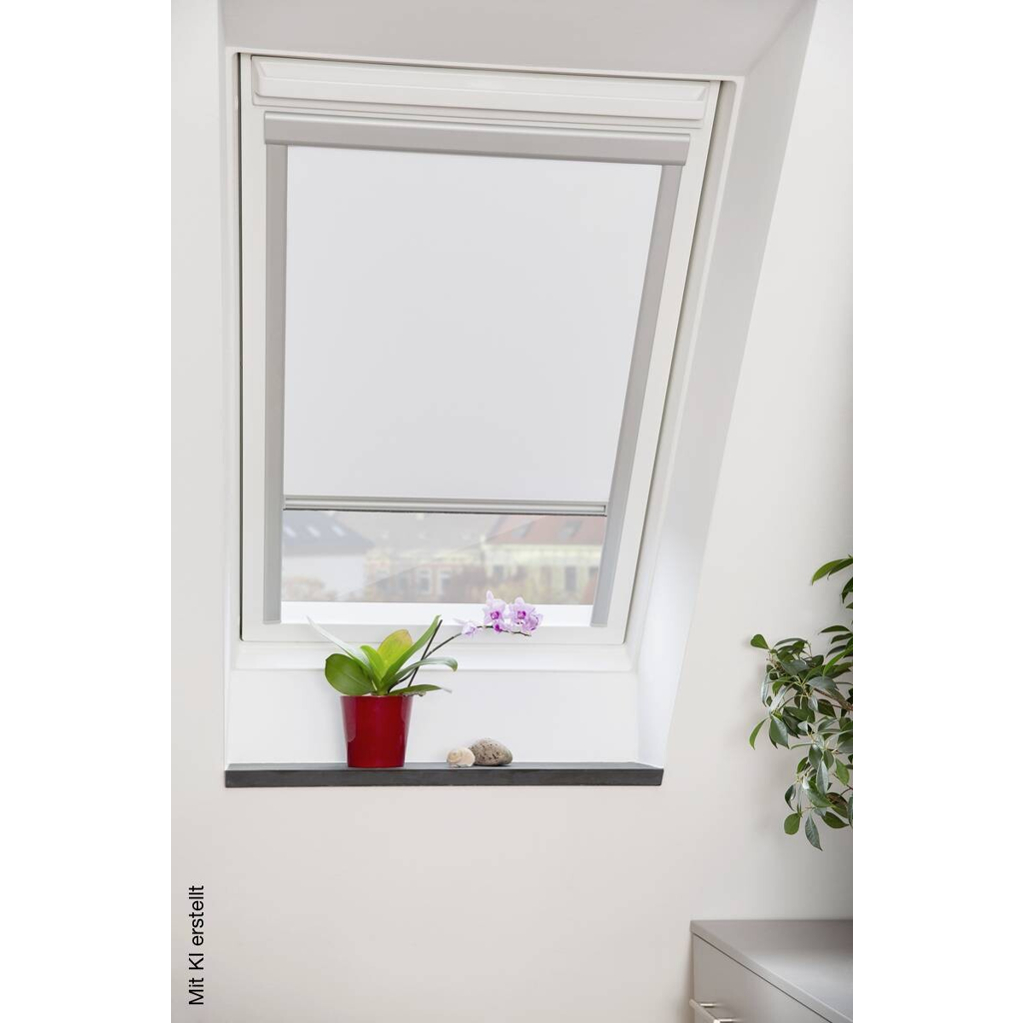 LICHTBLICK Dachfensterrollo Skylight VD weiß B/L: ca. 97,3x116 cm