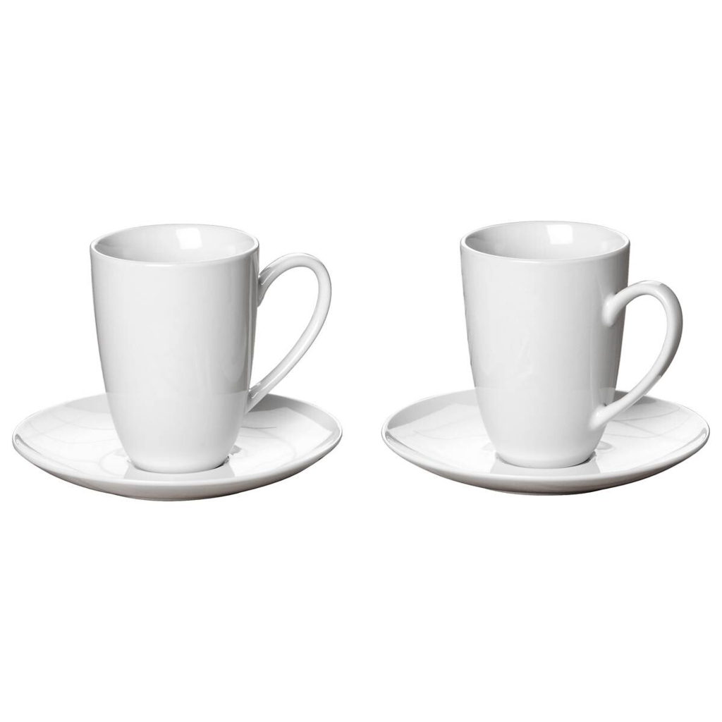 Ritzenhoff & Breker Latte Macchiato-Set 4tlg. Bianco weiß Porzellan 4 tlg.