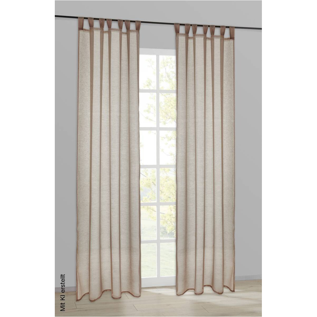 POCOline Kombivorhang Julia taupe B/L: ca. 135x235 cm