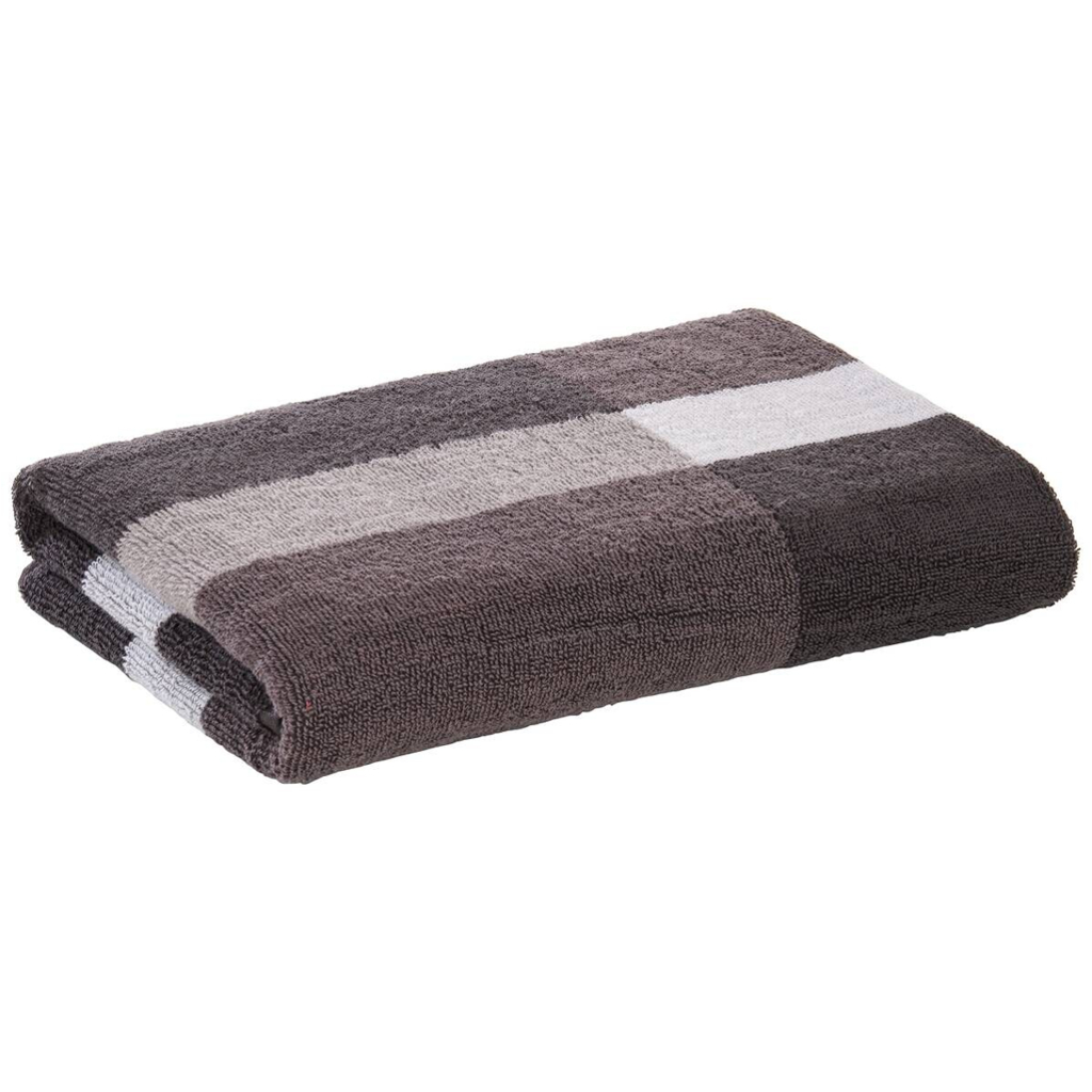 Duschtuch grau Baumwolle B/L: ca. 70x140 cm
