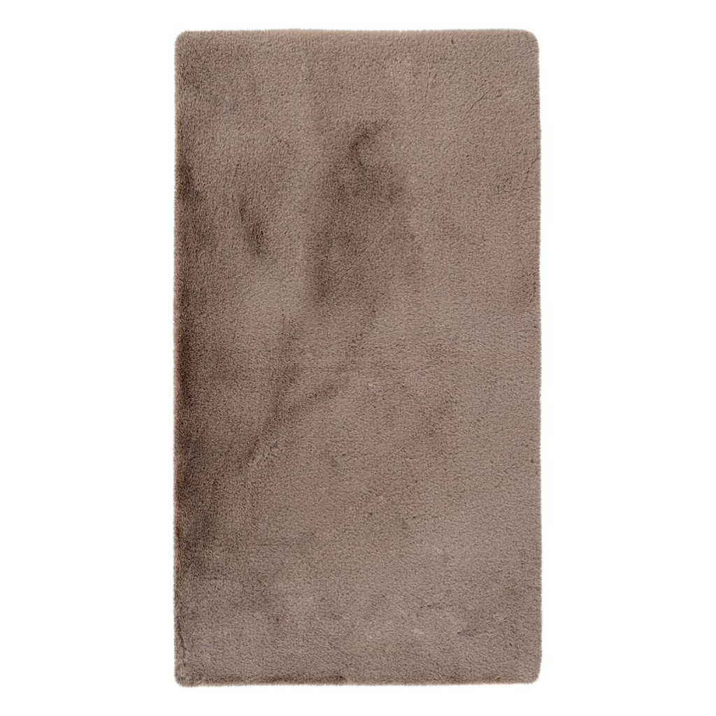 Kayoom Kurzflorteppich Badematte Rabbit Light 225 sand B/H/L: ca. 50x2,4x90 cm