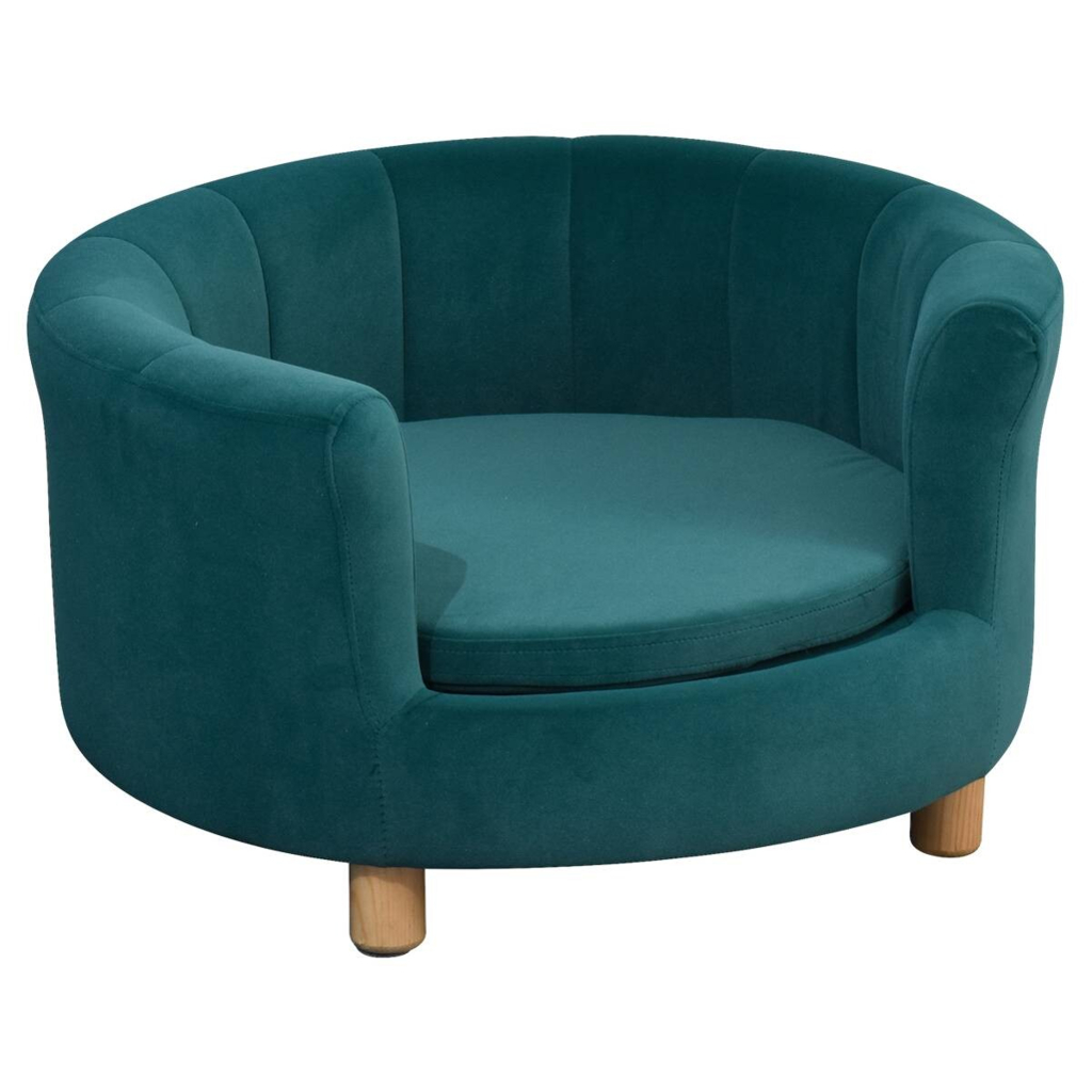 PawHut Hundesofa grün Schaumstoff B/H/L: ca. 65x37x64 cm